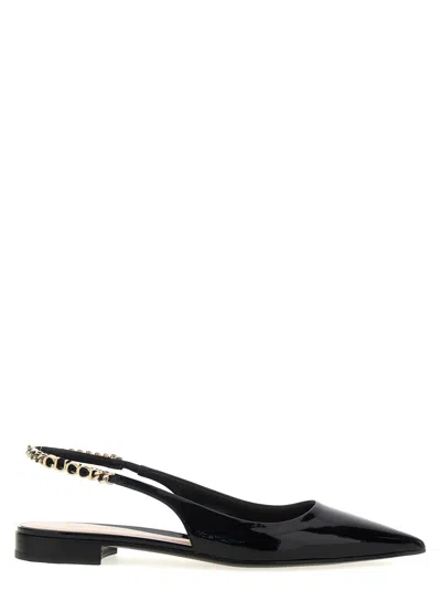 GUCCI BLACK SIGNORIA BALLET FLATS