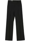 Gucci Black Silk And Wool Pants In Black