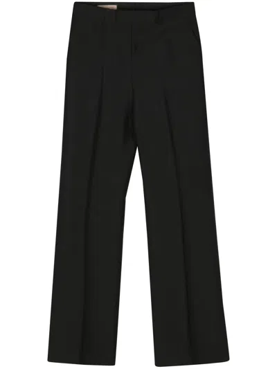 Gucci Black Silk And Wool Pants