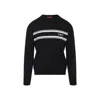 Gucci Men Silk And Cotton Sweater With Intarsia