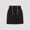 Gucci Silk Crepe Skirt In Black