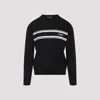 Gucci Men Silk And Cotton Sweater With Intarsia In Multi