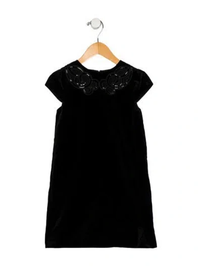 Pre-owned Gucci Babies' Black Sleeveless Dress With Zip Closure