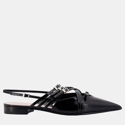 Pre-owned Gucci Black Slingback Ballerinas 36