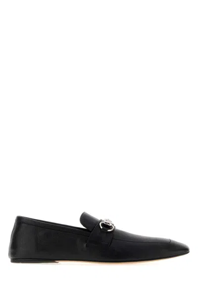 Gucci Black Slip On Loafers