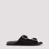 Gucci Rhein Open Suede Leather Sandals In Black