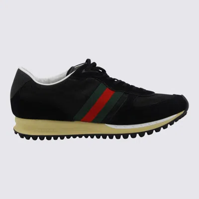 Gucci Sneaker Re-motion In Black Gg Fabric Men