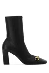 Gucci Black Solid Signora Boots In Black
