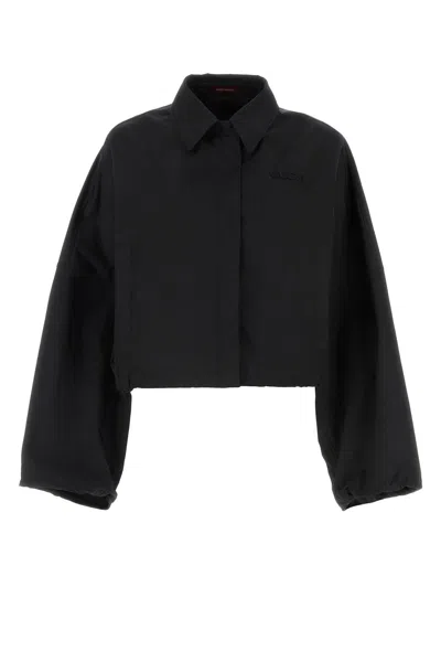 GUCCI BLACK STRETCH POLYESTER JACKET