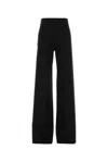 Gucci Stretch Wool Blend High Waist Trousers In Black