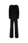 Gucci Wool-blend Jumpsuit In Black