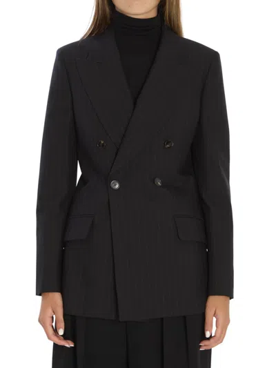 Gucci Black Stripes Notched Lapel Blazer