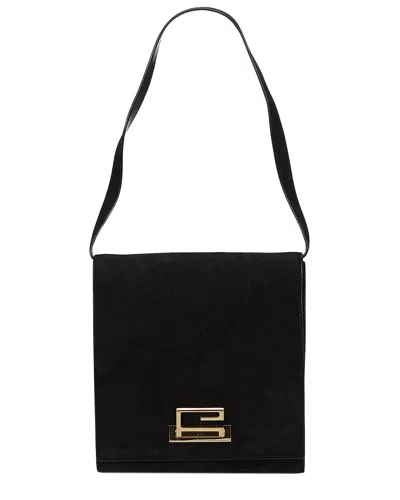 Gucci Black Suede Shoulder Bag
