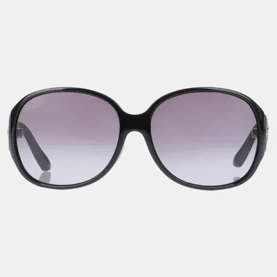 Pre-owned Gucci Black Sunglasses 62 In Purple