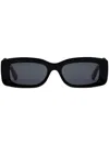 Gucci Rectangular-frame Sunglasses In Black