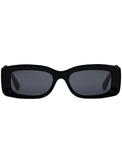 Gucci Rectangular-frame Sunglasses In Black