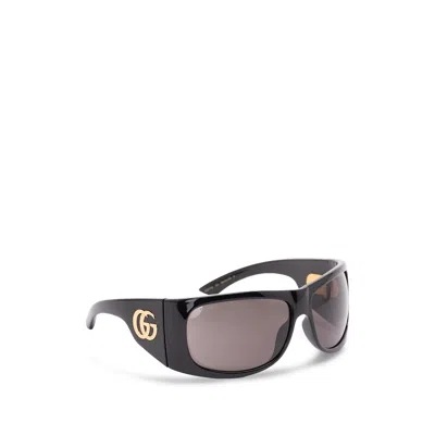 Gucci Rectangle-frame Sunglasses In Black