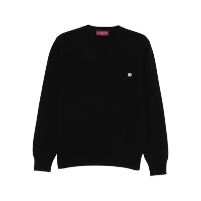 GUCCI GUCCI BLACK SWEATERS & KNITWEAR - JUMPERS MEN