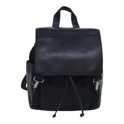 Pre-owned Gucci Black Synthetic Backpack Bag ()