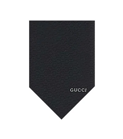 Gucci Black Textured Tie