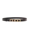 Gucci Belt 2 Logo 75 In Black