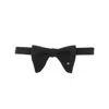 Gucci Logo-plaque Silk Bow Tie In Black