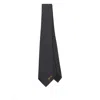 Gucci Horsebit-pattern Tie In Black