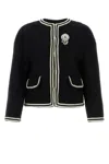 Gucci Brooch-detail Tweed Jacket