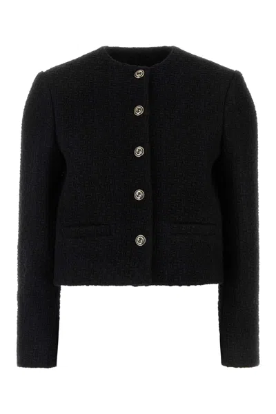 Gucci Tweed Jacket In Black
