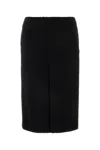 Gucci High Waist Knee-length Skirt With Back Slit And Side Pockets