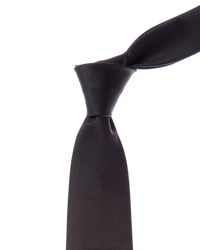 Gucci Black Underbit Jacquard Silk Tie
