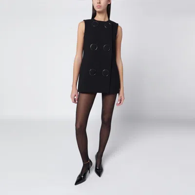 Gucci Black Waistcoat With Large Buttons