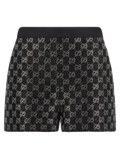 Gucci Black Viscose Short And Mini Women's Shorts