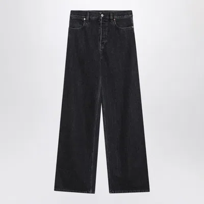 Gucci Black Washed Jeans With Wide Leg Women