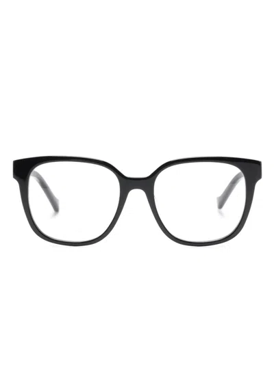 Gucci Black Web Logo Optical Glasses