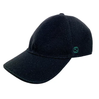 Pre-owned Gucci Black Wool Baseball Cap ()