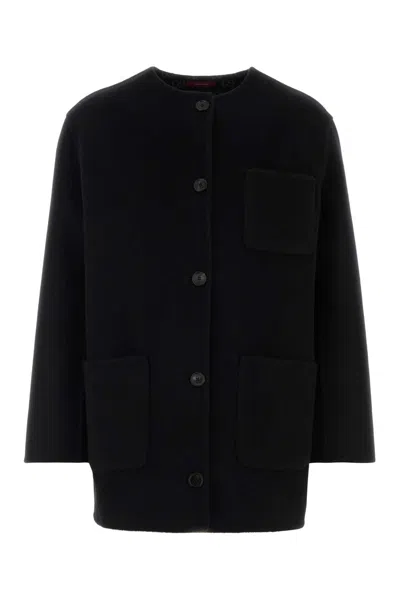 GUCCI BLACK WOOL BLEND REVERSIBLE JACKET