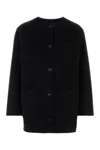 Gucci Reversible Wool And Silk Coat In Black