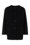 Gucci Reversible Wool And Silk Coat In Black