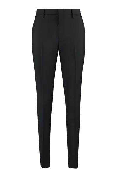 Gucci Black Wool Blend Trousers For Women
