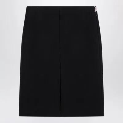 Gucci Black Wool Crêpe Skirt Women