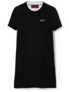 Gucci Wool T-shirt Mini Dress In Black