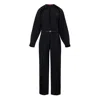 Gucci Black Wool Jumpsuit In Black