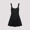 Gucci Black Wool And Jacquard Dress In Black