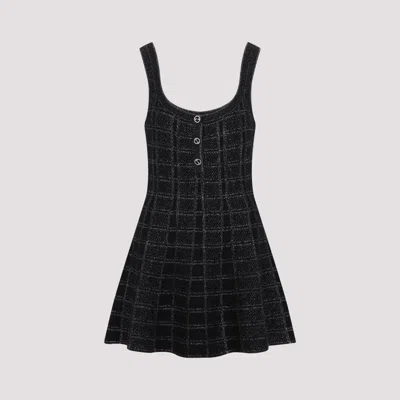 Gucci Women Checkered Dress In Black