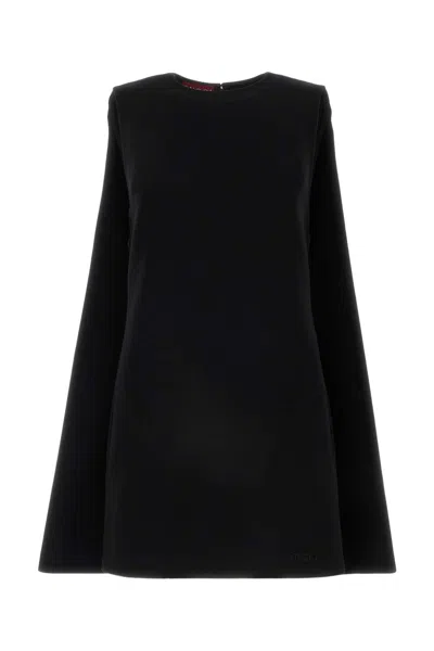 GUCCI BLACK WOOL MINI DRESS