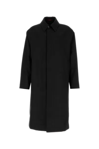 Gucci Black Wool Overcoat