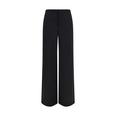 Gucci Black Wool Oves Aries Casual Pants In Blue
