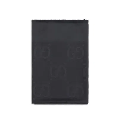 Gucci Black Wool Oves Aries Scarf