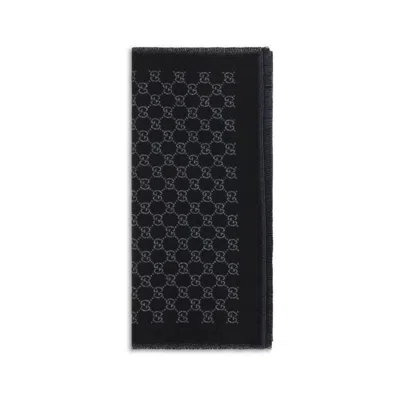 Gucci Black Wool Oves Aries Scarf